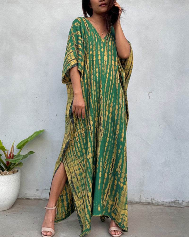 Women's Bohemian Printed Maxi Loose Beach Cover-Ups