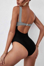 Load image into Gallery viewer, Striped Knot One Piece Swimsuit
