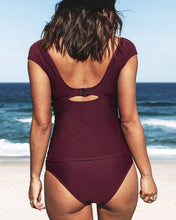 Load image into Gallery viewer, Twist Tankini &amp; Standard Rise Hipster Bottom Set
