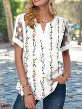 Load image into Gallery viewer, Floral Casual V Neck Blouse
